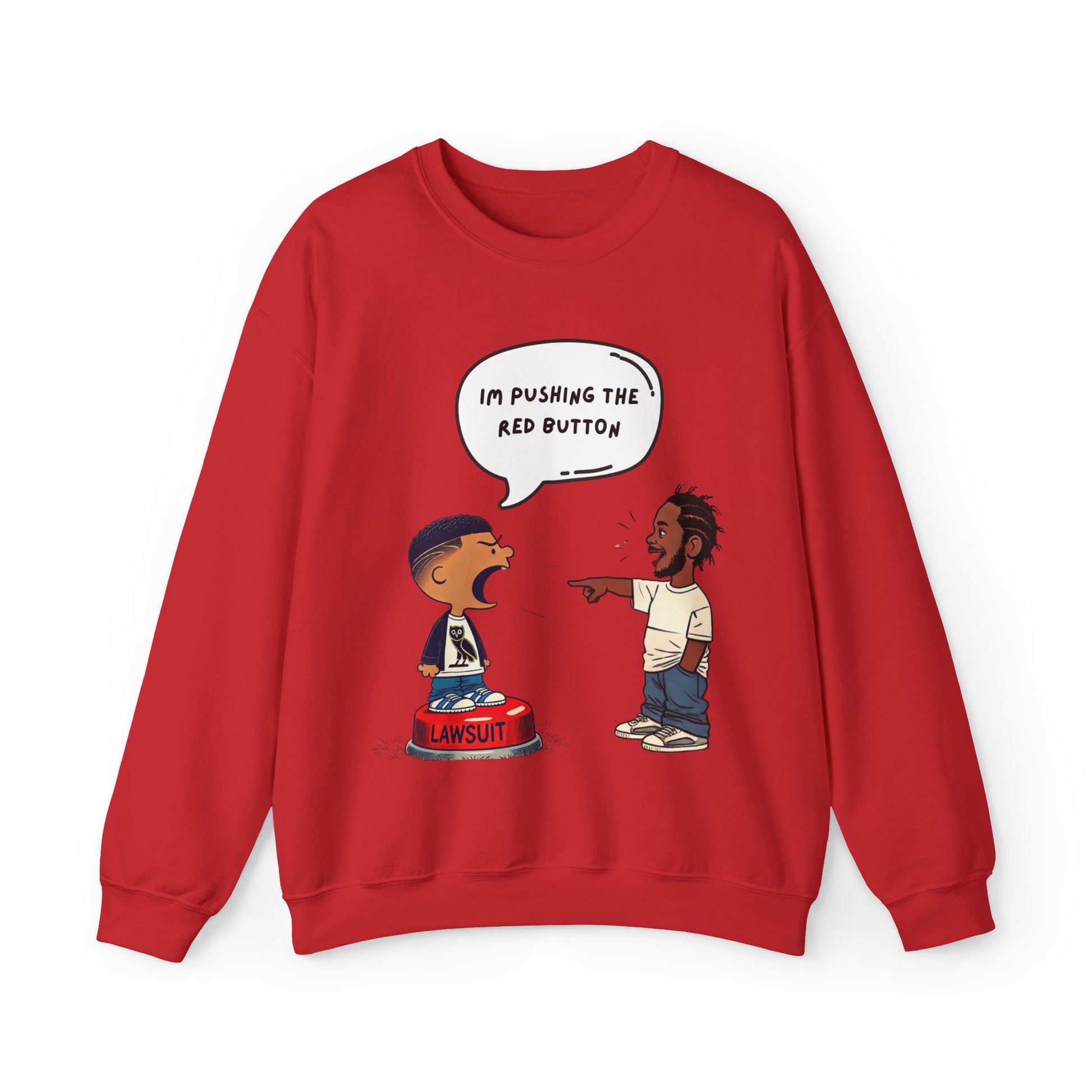 Kendrick Lamar Drake Graphic Sweater Hip Hop Crewneck Merch Not Like Streetwear