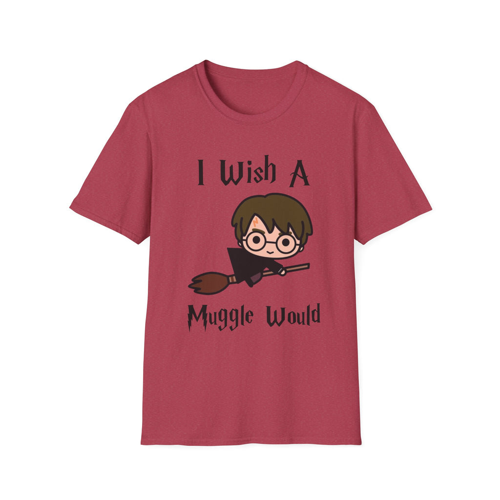 I Wish A Muggle Would Harry Potter Wizarding World T-Shirt Tee Unisex Shirt Soft