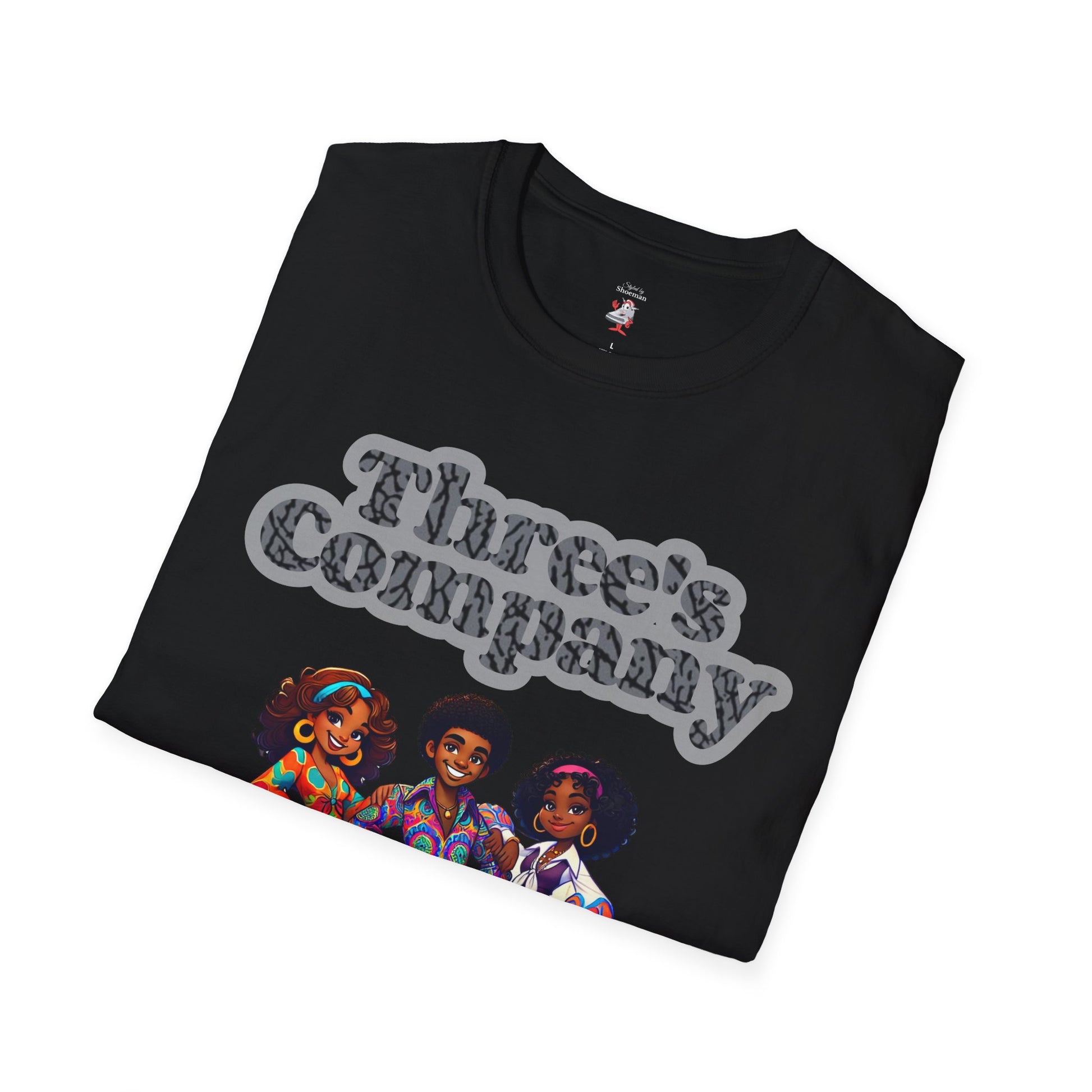 Three's Company Matching Shirt For Jordan Retro 3 Black Cat Unisex T-Shirt Nike