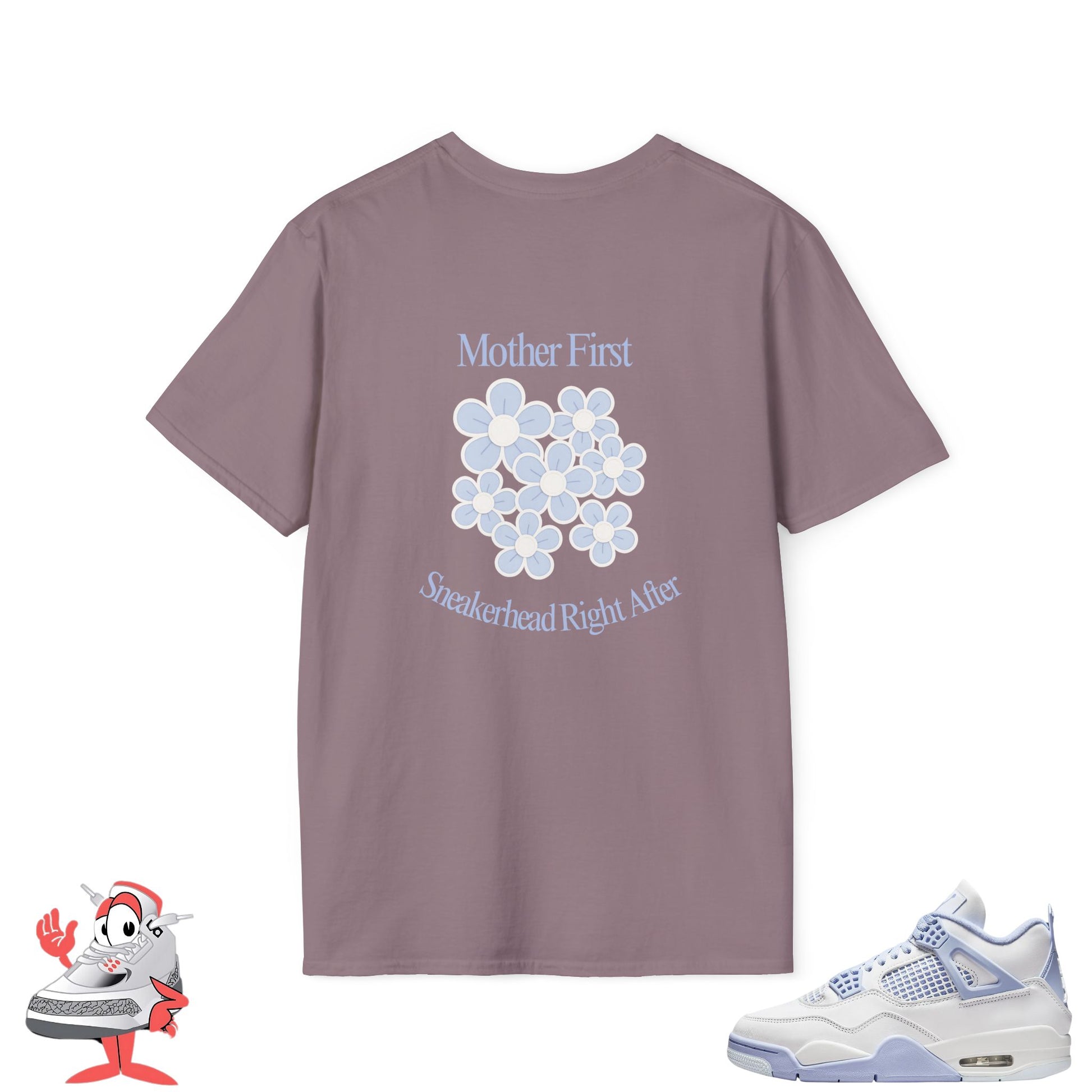 Matching Shirt For Air Jordan Retro 4 Forget Me Not Sneakers Mothers Day Shoe