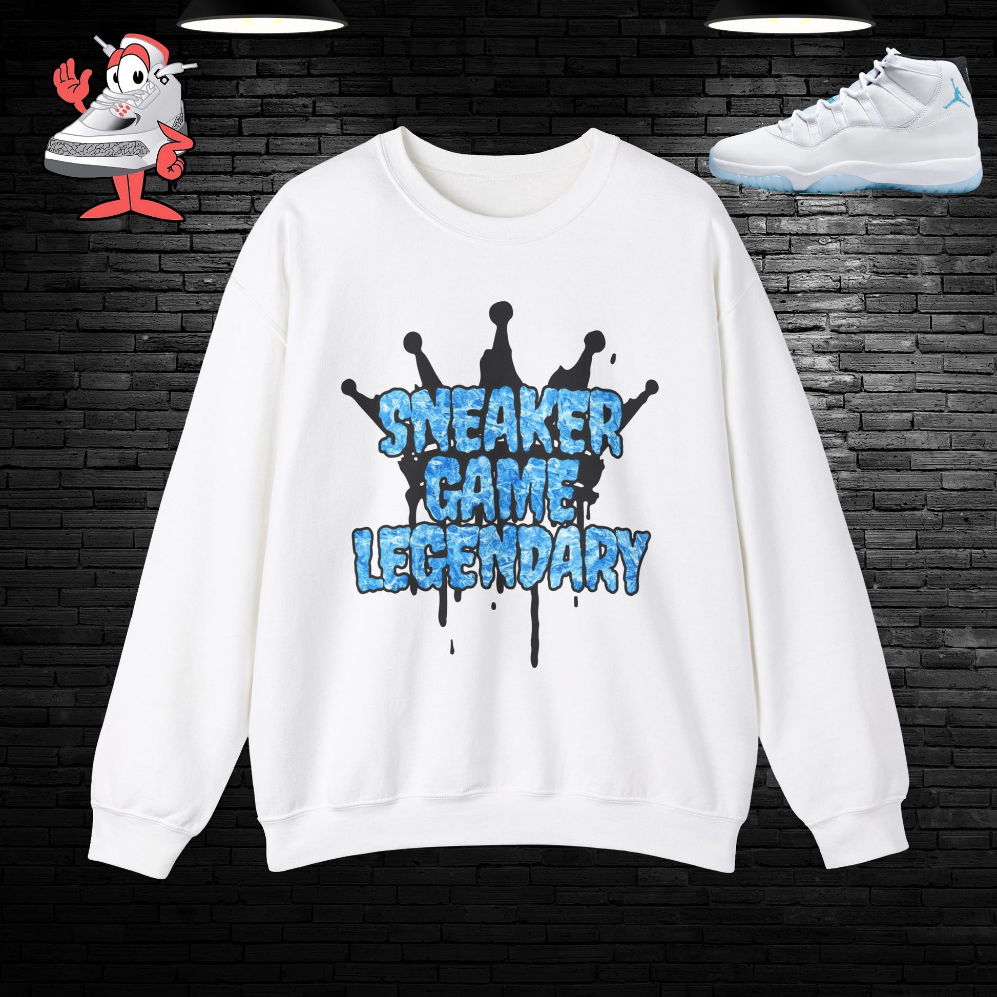 Air Jordan Retro 11 Legend Blue Matching Crewneck Sweater Sneakerhead Shoes XI