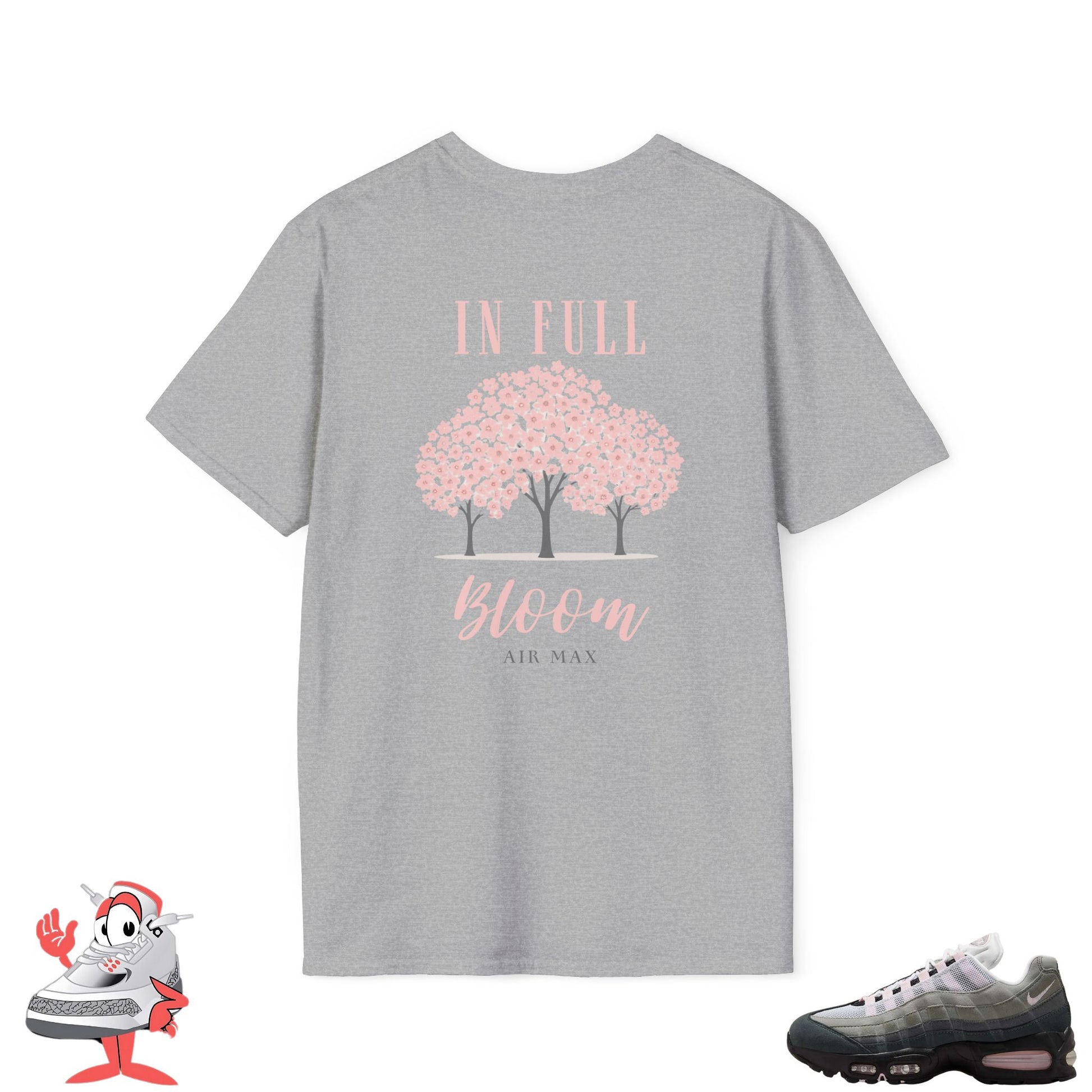 Matching Shirt For Nike Air Max 95 OG Big Bubble Pink Foam Cherry Blossom Tee