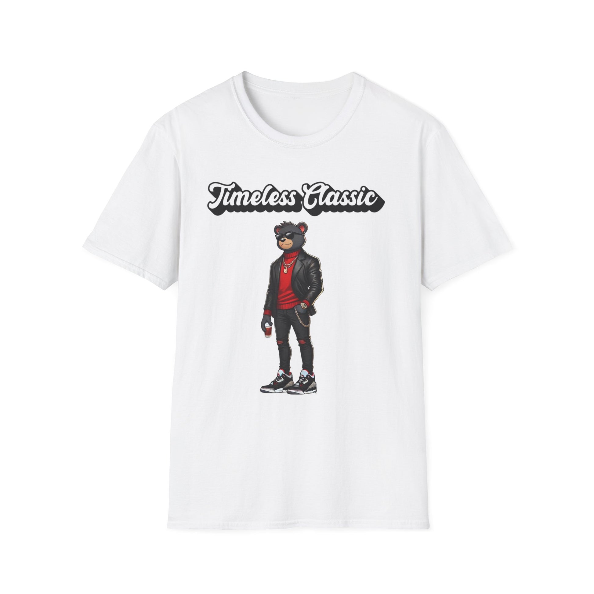 Retro 3 Black Cement Graphic T-Shirt Jordan Streetwear Sneaker Tee Unisex Bear