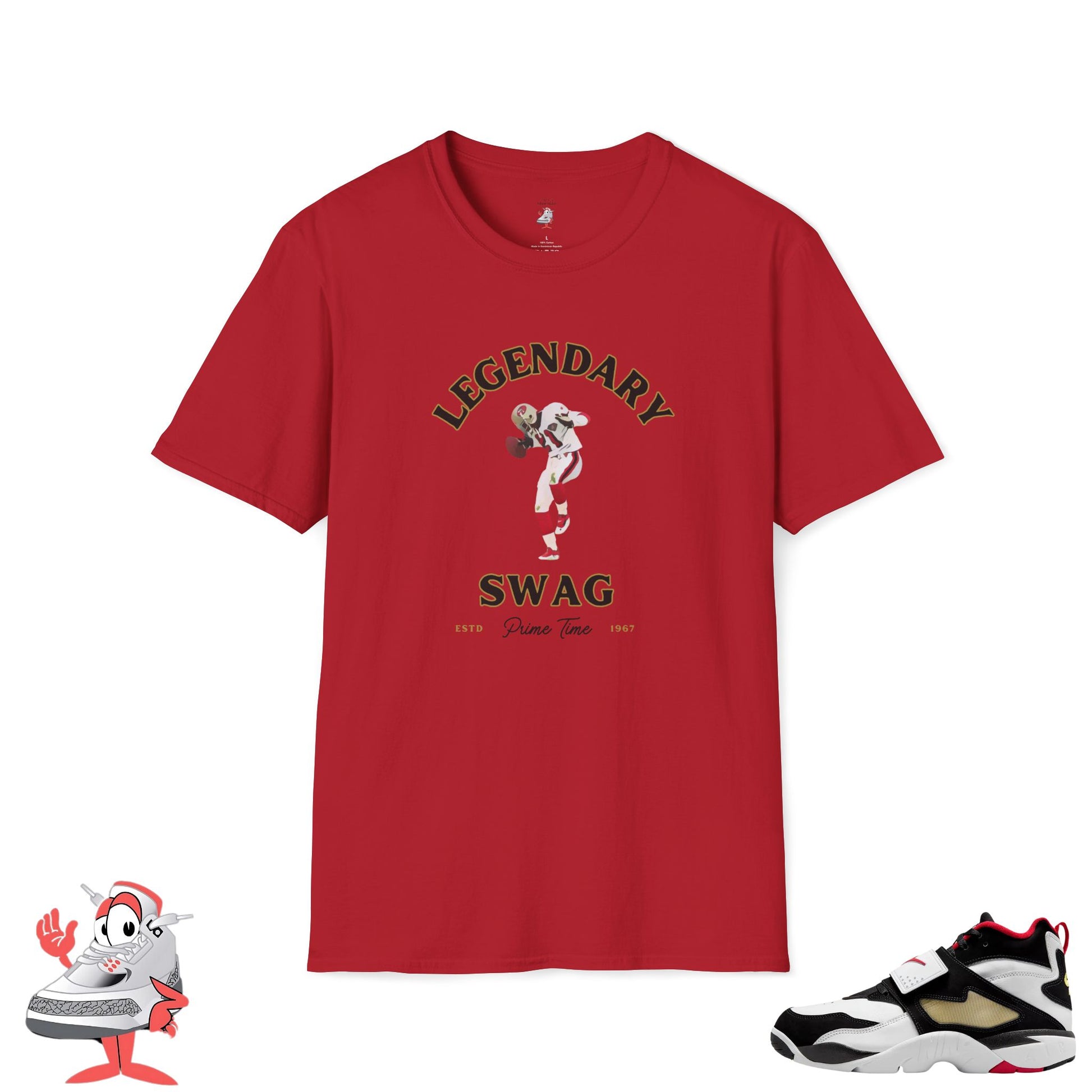 Prime Time T-Shirt Matches Nike Diamond Turf Falcons 49ers Tee Deion Sanders