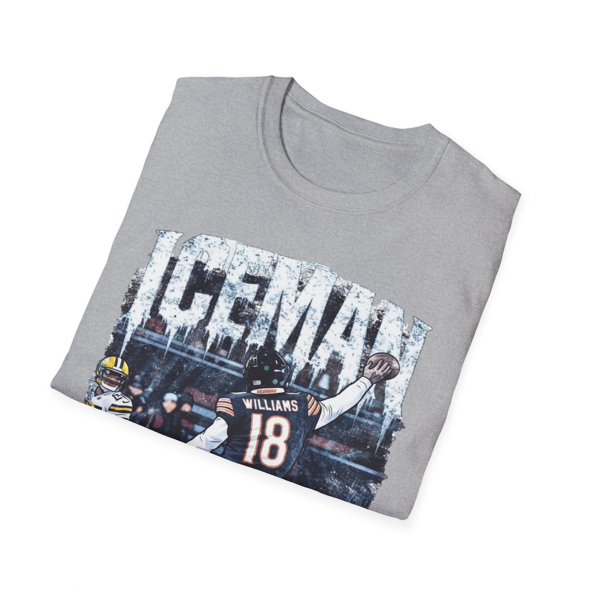 Caleb Williams Iceman Chicago Bears Football Fan T-Shirt Viral Playoff NFL Tee