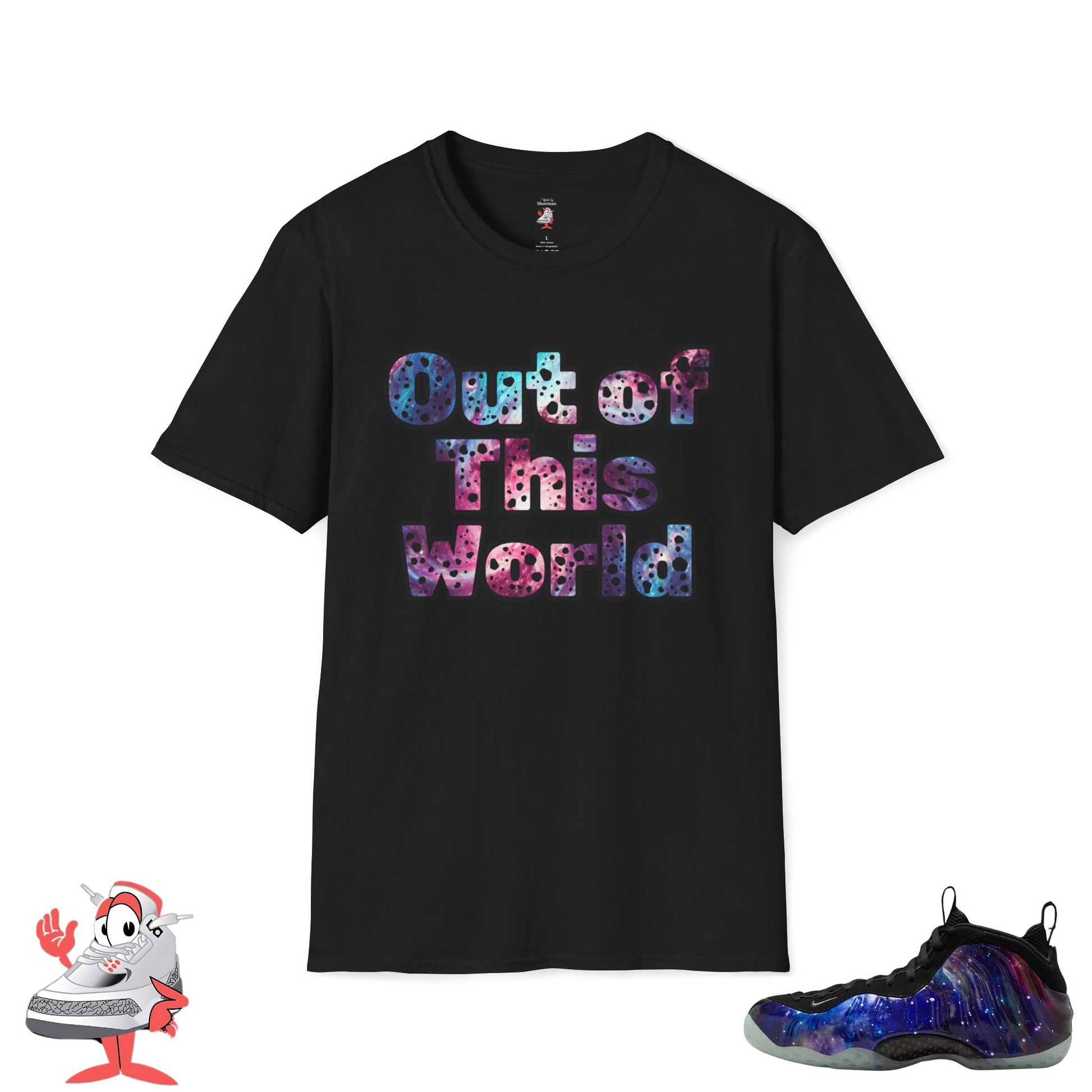Nike Air Foamposite One Galaxy Matching Shirt Out of This World All Star T-Shirt