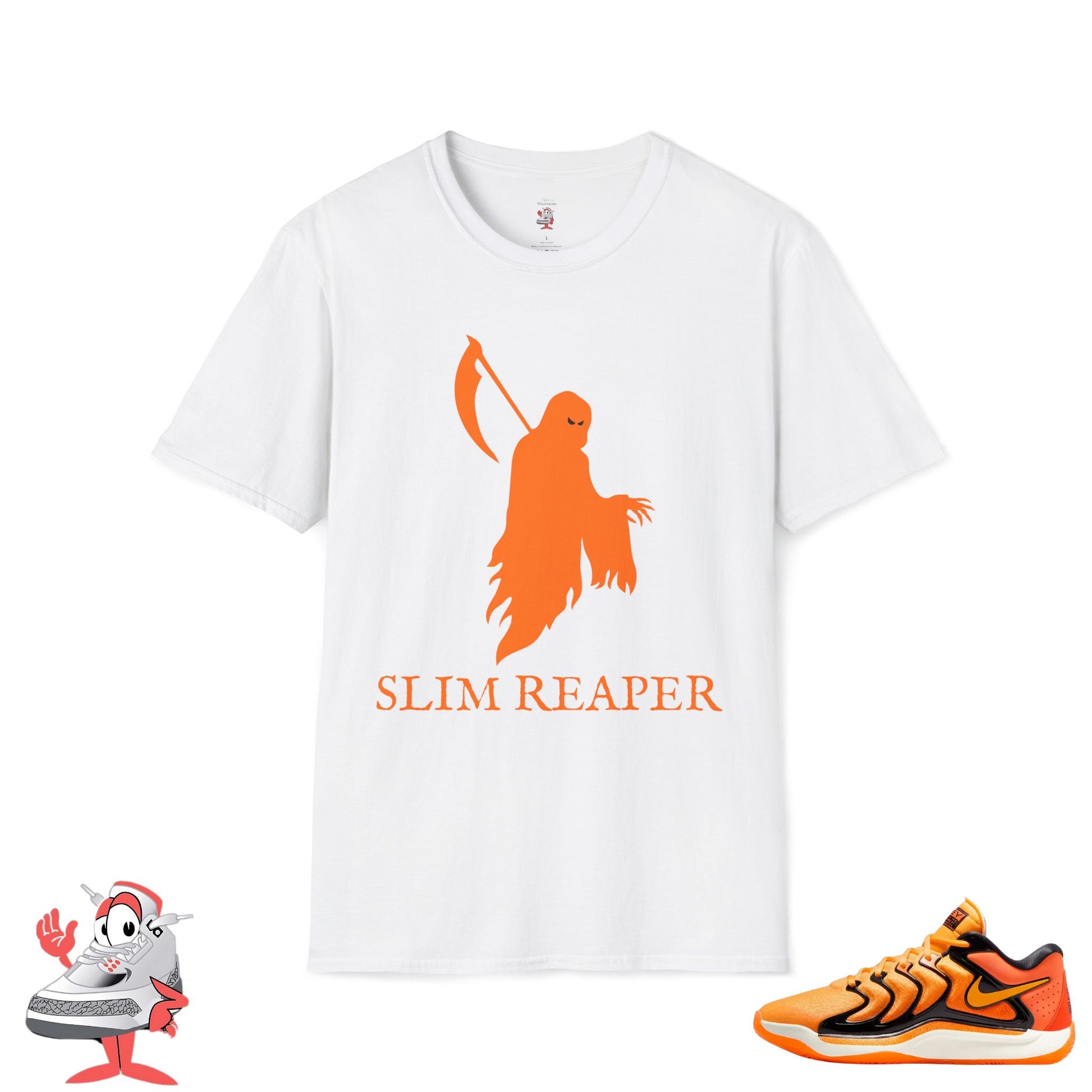 Slim Reaper Nike KD 17 Matching T-Shirt Graphic Tee For Basketball Kevin Durant