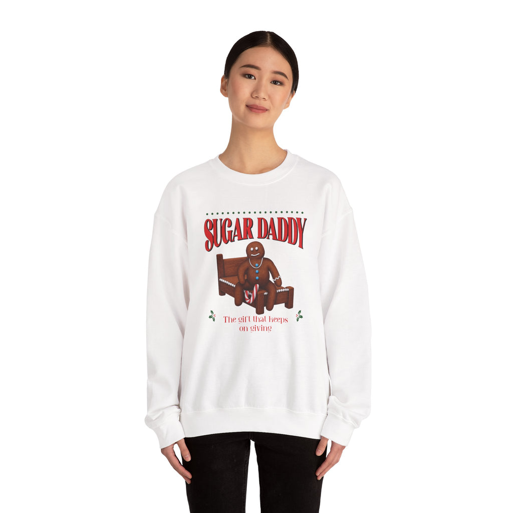 Funny Sugar Daddy Gingerbread Christmas Sweater Holiday Crewneck Sweatshirt