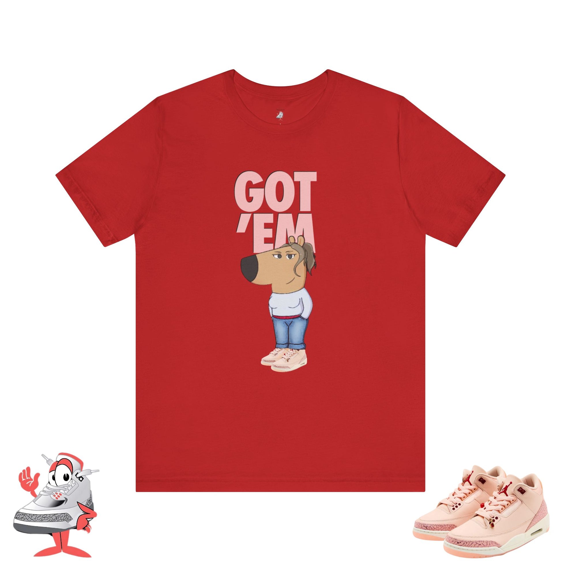 Womens Jordan Retro 3 Valentines Day Matching Got Em Chill Girl Tee T-Shirt