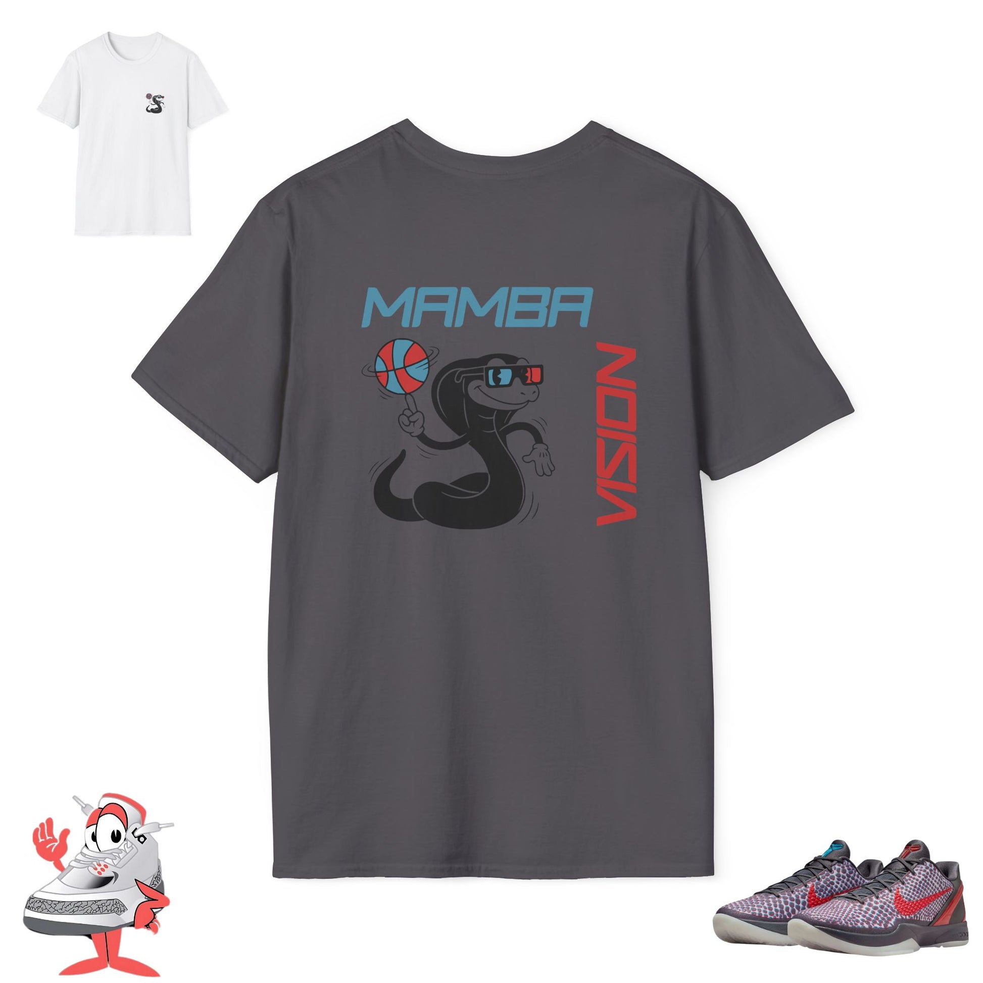 Mamba Vision Shirt Match For Nike Kobe 6 Protro "All-Star 3D" Hollywood VI Tee