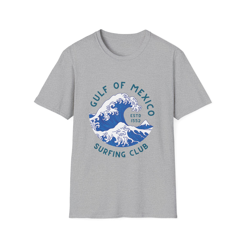 Gulf of Mexico Surfing Club T-Shirt Vintage Wave Graphic Tee Anti Trump Shirt