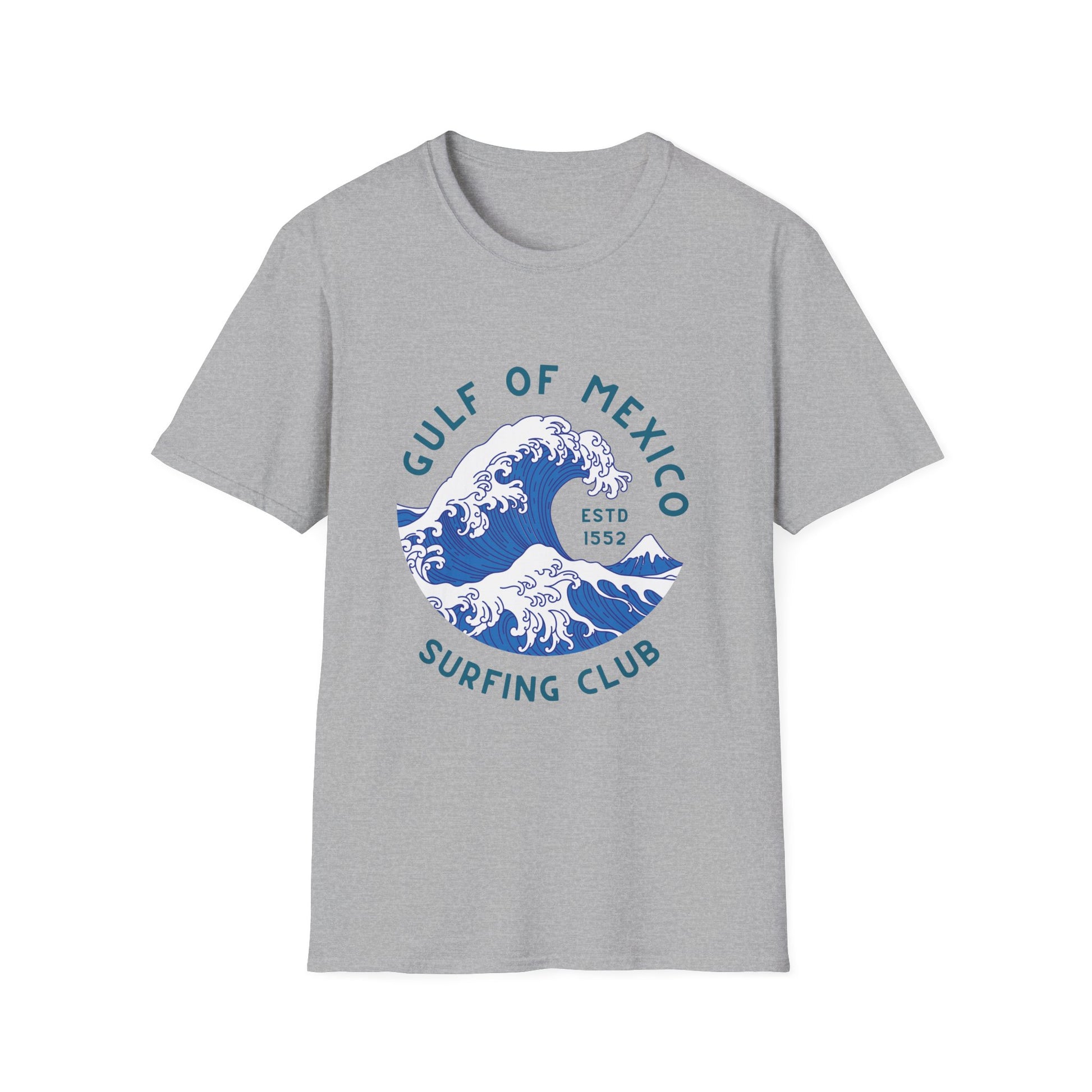 Gulf of Mexico Surfing Club T-Shirt Vintage Wave Graphic Tee Anti Trump Shirt