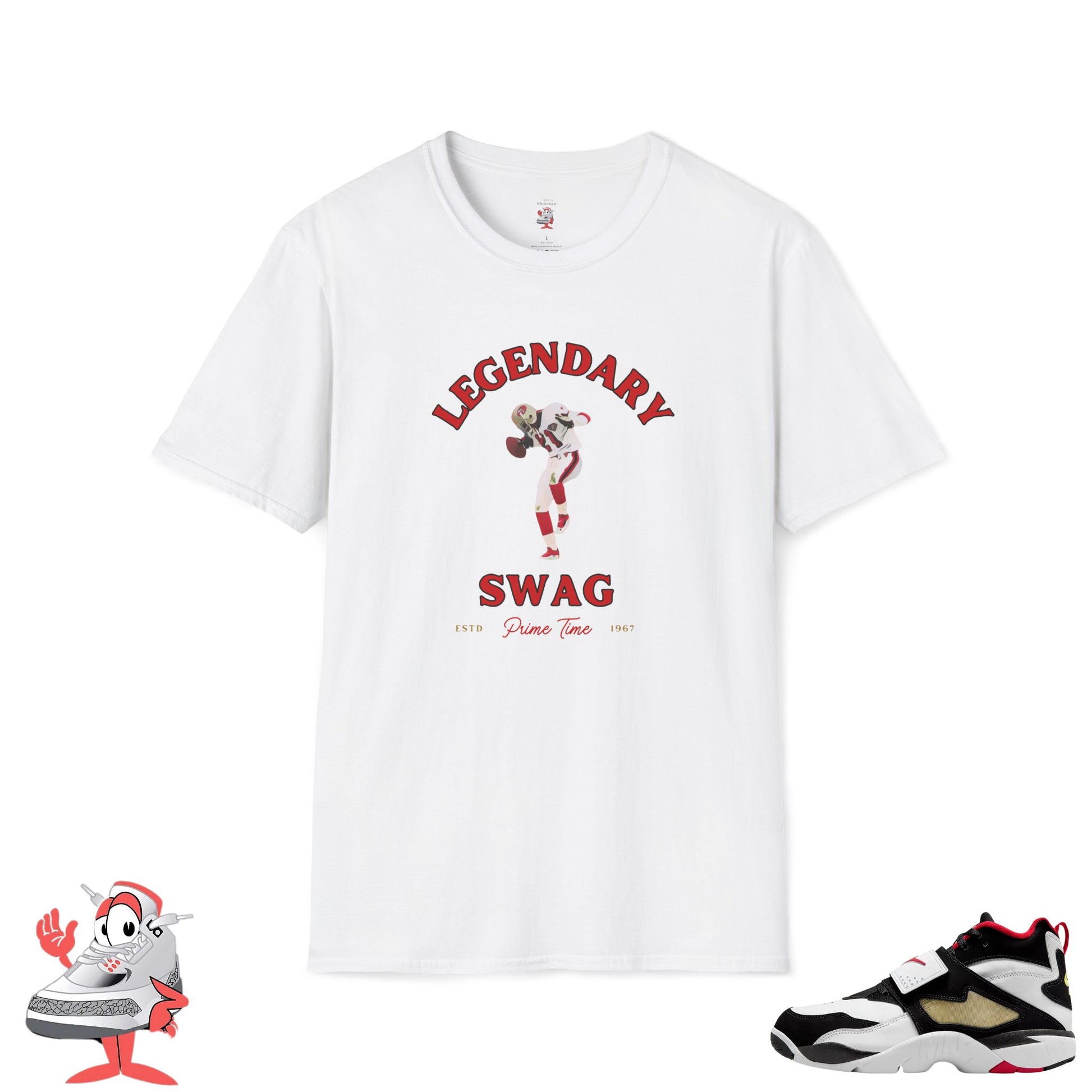 Prime Time T-Shirt Matches Nike Diamond Turf Falcons 49ers Tee Deion Sanders