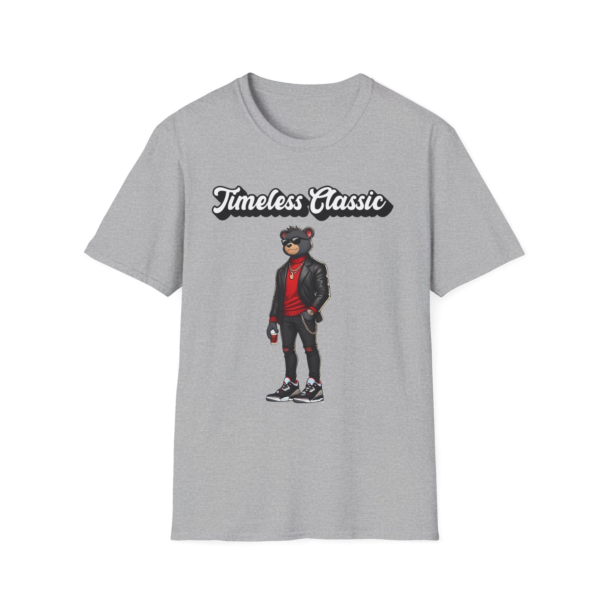 Retro 3 Black Cement Graphic T-Shirt Jordan Streetwear Sneaker Tee Unisex Bear