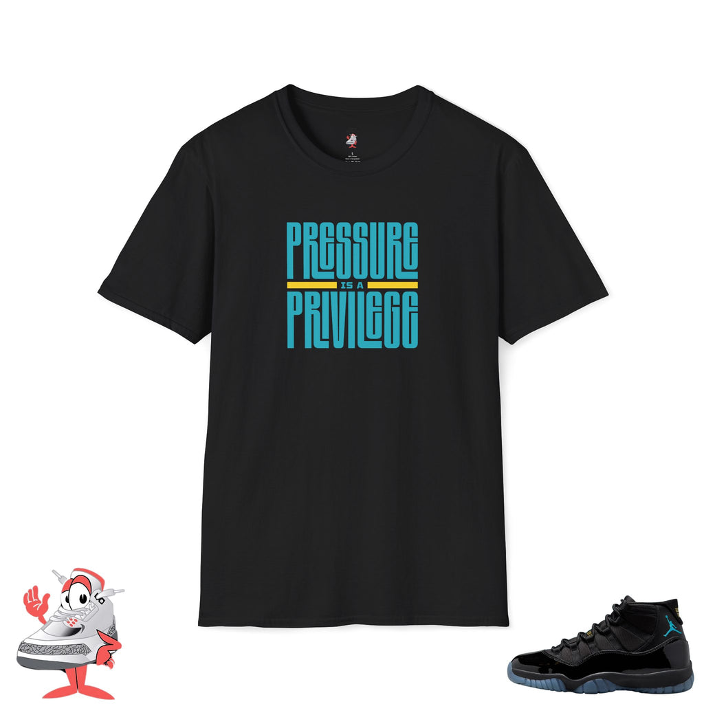 Pressure Is A Privilege Shirt Air Jordan Retro 11 Gamma Blue Sneaker Match Tee