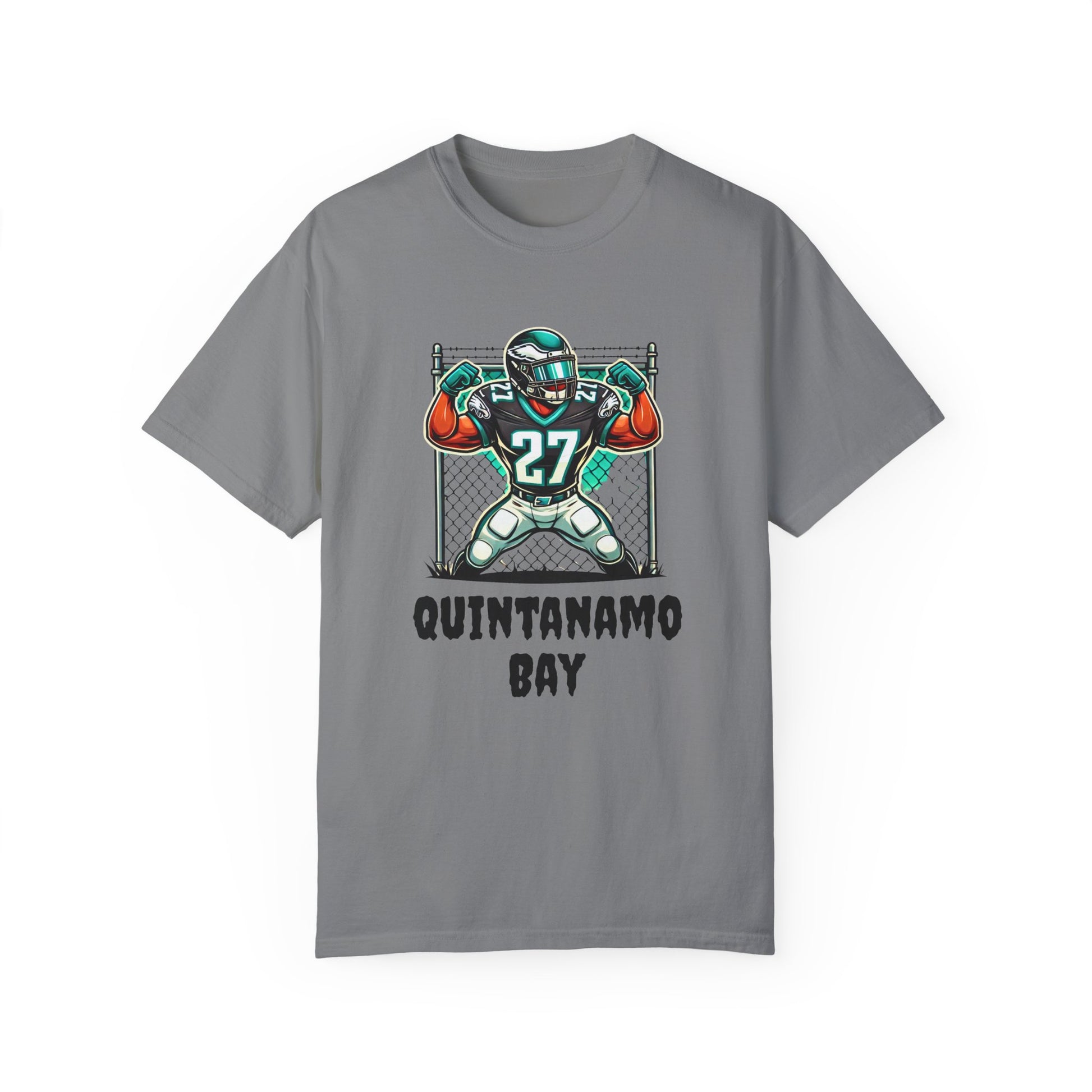 Quintanamo Bay Football Graphic T-Shirt NFL Philadelphia Eagles Quinyon Mitchell
