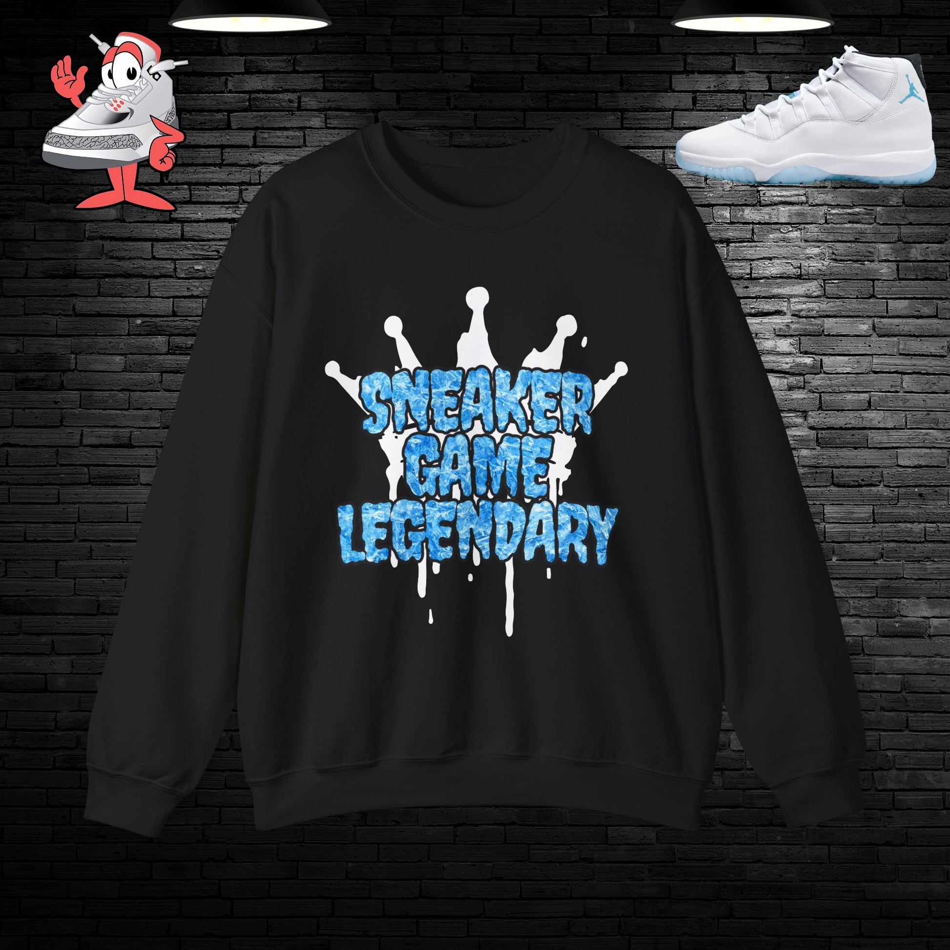 Air Jordan Retro 11 Legend Blue Matching Crewneck Sweater Sneakerhead Shoes XI